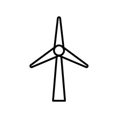 Wind Turbine Icon for Renewable Energy, Sustainable Solutions, and Green Technology Illustrations