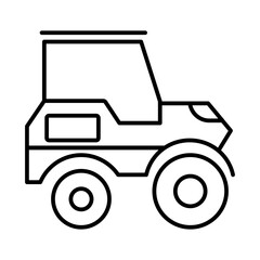 Fototapeta premium Road Roller Icon for Construction Equipment, Paving Machinery, and Infrastructure Projects Graphics