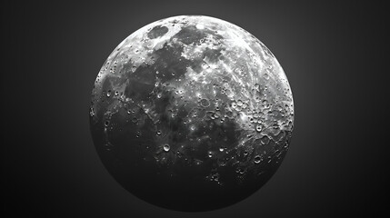 Obraz premium Moon, realistic, closeup