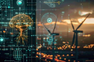 AI system monitoring renewable energy