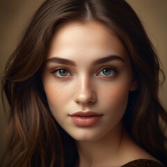 Obraz premium close up of a woman