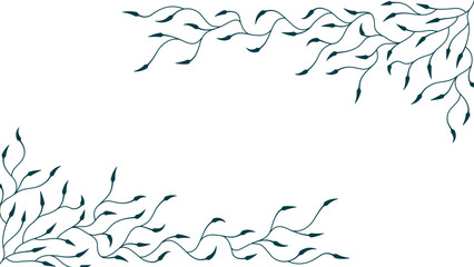 Tropical leaf background. Abstract leaves background pattern. leaf outline vector. leaves pattern wallpaper.