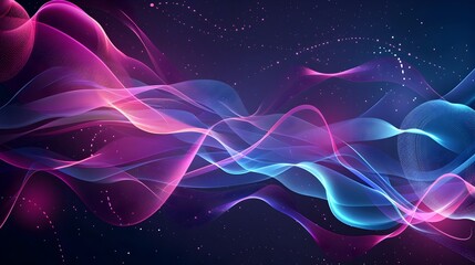 Vibrant Futuristic Shapes and Flowing Lines Symbolizing Creative Innovation