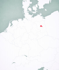 Map of Germany - Berlin