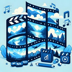 Video Editing App Icon Design
