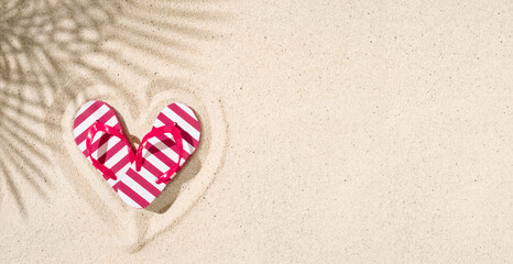 vibrant pink stripes set against a beige background, featuring palm leaf shadows for a tropical vibe