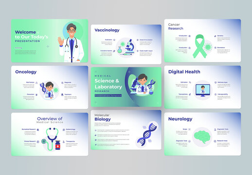 Medical Science and Laboratory Research Presentation Template