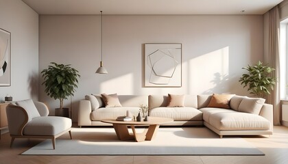 white and gold theme modern interior
