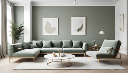 white and gold theme modern interior