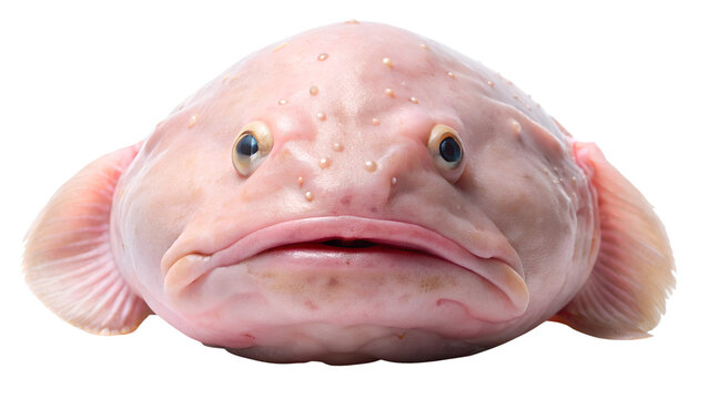 a blobfish, a fascinating deep-sea fish known for its unique gelatinous appearance