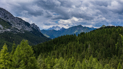 trekking day in the mountains of Friuli Venezia-Giulia