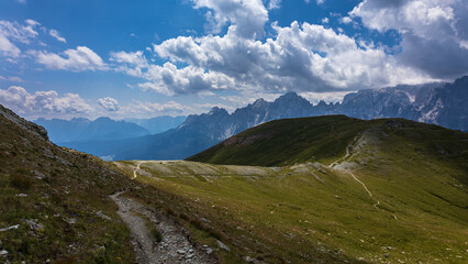 Sexten dolomites in a summer day