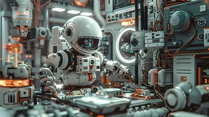 Kawaii Depictions of Cutting-Edge Hardware Driving Technological Innovation and Progress