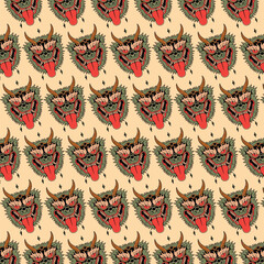 green dragon pattern vector design