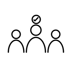 Obraz premium Candidate Icon for Job Applications, Recruitment Services, and Human Resources Graphics