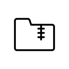 Zipped File Icon for Digital Compression, File Management, and Software Tools Graphics