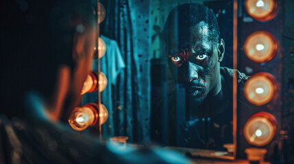 Reflective Monologue: Actor's Emotional Mirror Moment