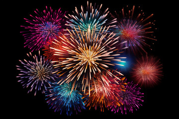 Fototapeta premium beautiful fire sparks on background