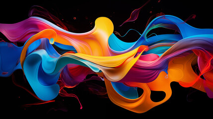 Fluid Color Wave Abstract Art