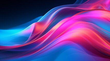 Fototapeta premium Vibrant Neon Wave Background