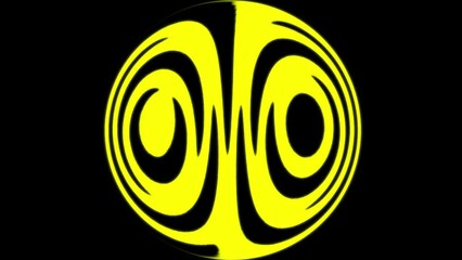 Film reel effect over thinking face emoji against digital waves on black background - Powered by Adobe