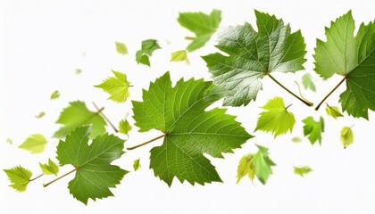 Fototapeta premium Fresh ripe Pear falling in the air, isolated on white background. Food levitation or zero gravity concept. High resolution image
