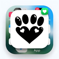 Virtual Pet Care App Icon Design