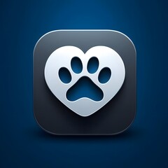 Virtual Pet Care App Icon Design