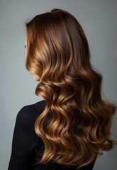 Obraz premium Melting for long hair, Beauty salon services cool 