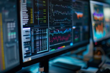 Obraz premium Close-Up of Computer Screen Showing Sports Doping Investigation Report for Analysis and Research