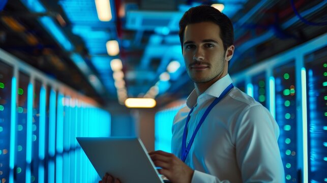 businessman with laptop