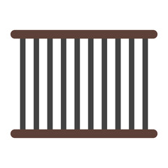 Jail flat icon