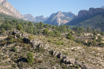 Landscape near Sella, Benidorm, Alicante, Spain