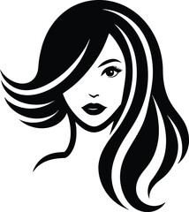 women salon logo illustration eps 10
