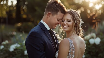 The beloved wedding couple