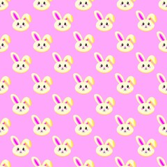 Obraz premium seamless pattern with bunnies