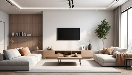 white and gold theme modern interior