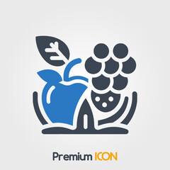 Organic Fruit Garden Icon