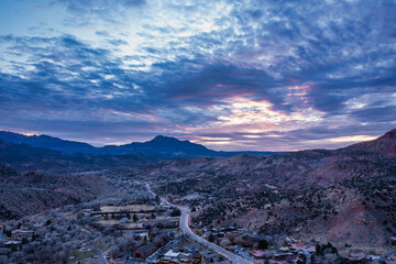 Springdale Utah, the entrance to Zion National Park. 