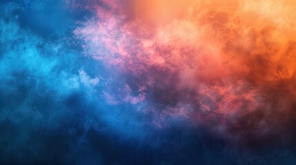 Fototapeta premium Abstract background with blue, orange and purple gradations