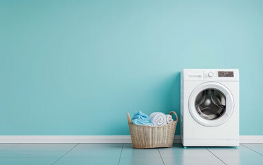 Laundry Room with Modern Washing Machine