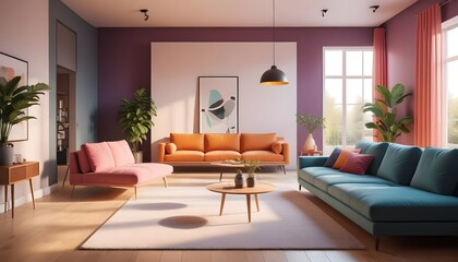 white and gold theme modern interior