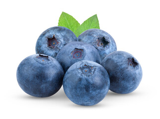 Fresh blueberry  isolated on transparent png