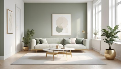 white and gold theme modern interior