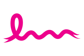 Obraz premium Breast cancer awareness month ribbon