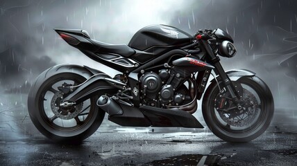 Triumph Street Triple with a sporty design 