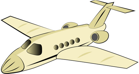 Private plane illustration