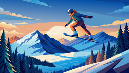 snowboarder on mountain