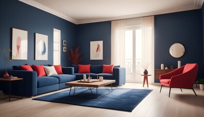 Fototapeta premium white and gold theme modern interior