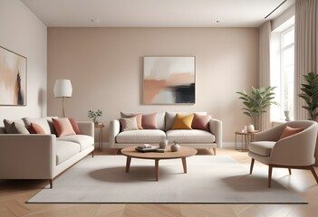 Fototapeta premium white and gold theme modern interior